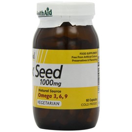 HealthAid Flaxseed Oil 1000mg - 60 Vegetarian Capsules