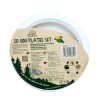 EcoSouLife Cornstarch Plates, 7", 20 Ct Biodegradable & Compostable