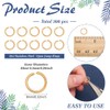 CRAFTYMELODY 300Pcs 304 Stainless Steel Jump Rings Real 24K Gold