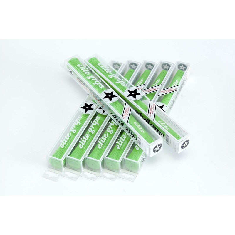 elitegrips TD50C SOFT 7 Pack Golf Grips, Signal Green, No