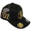 Capsnmore El Chapo Guzman Hat Black Mesh Snapback 4 Logos