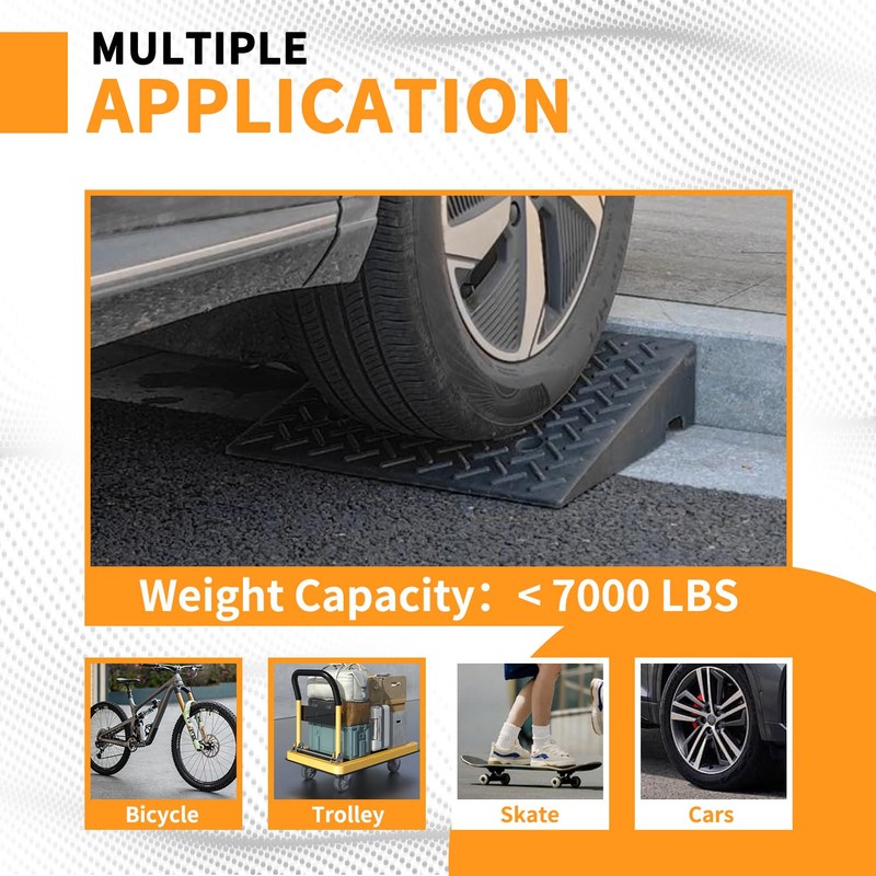 Curb Ramps for Driveway 5" Rise Height 2 Pack Heavy