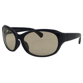 FaceTrick az Label AZPL7105 Polarized Lenses, UV Protection, Blue Light Cut, Curved Type Sunglasses, brown (light brown)