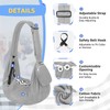 Lukovee Pet Sling, Hand Free Dog Sling Carrier Adjustable Padded