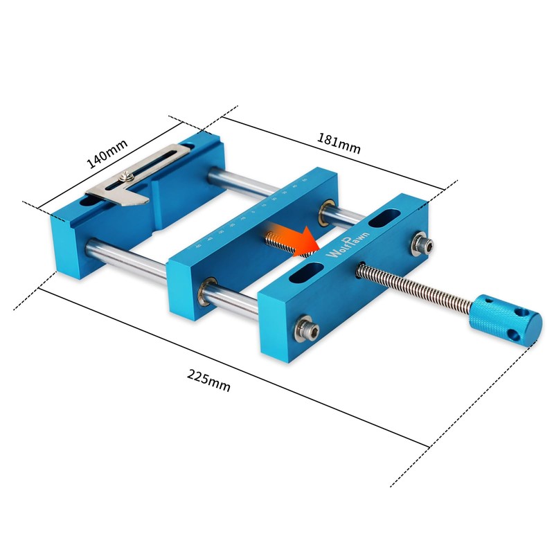 WolfPawn Aluminum Profile Worktable Bench Vise Clamp High-Precision CNC Router