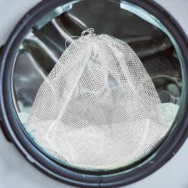 EXCEART Large Drawstring Mesh Laundry Bag Durable Polyester Wash Bag for Clothing Travel Organizer and Washing Machine Protection Extra Large