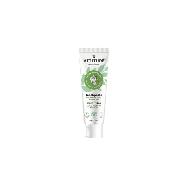 ATTITUDE Kids Toothpaste Fluoride Free Coconut Mint 120 g