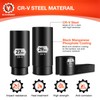BLACKROBOT 7-Piece Oxygen Sensor Socket, 3/8" & 1/2" Drive 7/8"