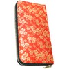 Berkut Kyoto Traditional Nishijin Weave Long Wallet, Round Zipper, Box