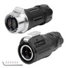 CNLINKO LP-16 2-Pin Screw Lock Waterproof Connector, IP68 Aviation Circular