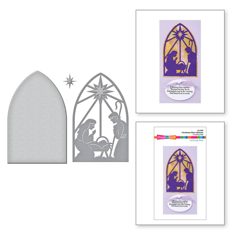 Spellbinders Christmas Morn Nativity Etched Dies