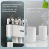 BHeadCat Toothbrush Holders Wall Mounted, Toothbrush Holder with Automatic Toothpaste