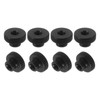sourcing map Knurled Thumb Nuts, 8Pcs M3 Carbon Steel Nut