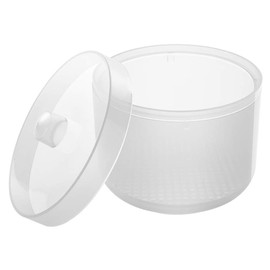 1 Piece Nail Art Tool Cleaning Cup Nail Art Tool Sterilizer Cup Nail Tools Cleaning Tray Box Container Net Basket Case Manicure Tools Jar Soak Box for Nail Art Accessories, Transparent