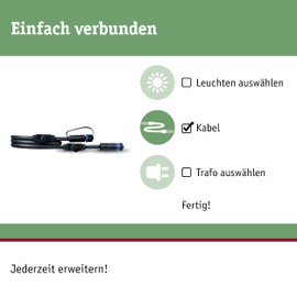Paulmann Paulmann 939.94 Outdoor Plug & Shine Connector 1m 1in-3out IP68 2x1,5qmm2 93994 Verl?ngerungskabel V