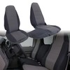 GXARTS 2Pcs 60/40 High Back Bench Seat Cover Black/Charcoal Compatible