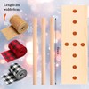 Wooden Ribbon Bow Maker with 3 Rolls Wired Burlap Craft