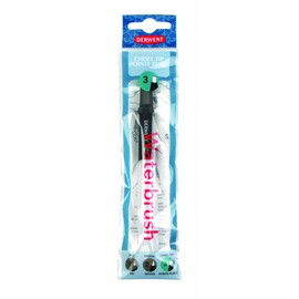 Derwent Waterbrush for Watercolour Painting, Chisel Tip, Professional Quality, 2301974