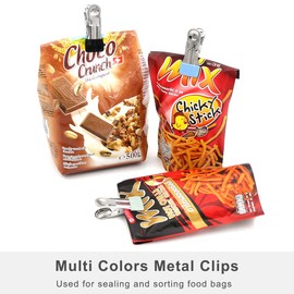 Coideal - Pinzas de ropa de colores, 30 alfileres utilitarios, multicolores, de acero inoxidable, para tendedero