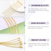 Swpeet 3Pcs Gold 120" Metal Ceiling Fan Pull Chain Extension