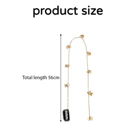 Butterfly Hair Chain, Long Tassels Hair Chains for Girls, Butterfly Hair Clips, Butterfly Hair Accessories for Children, Bride, Wedding Accessory, Pack of 4