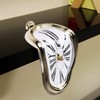 Tinsellns Melting Clock, Surrealistic Salvador Dali Inspired Table Shelf Desk