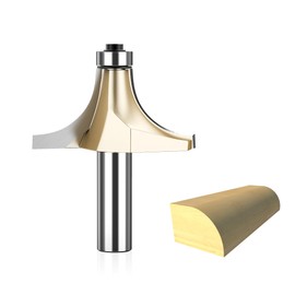 HUHAO 7/8" Radius Roundover Router Bit 1/2 Inch Shank,Edge Forming Roundover Bit Bead Rounding Over Edging Bit Carbide Corner Rounding Edge-Forming Bit,for Rounding Trim