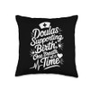 Labor Midwife Design for Birth Postpartum Doula Midwifery Throw Pillow