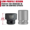 CROM Stubby Impact Socket Set - 14-Piece 3/8" Drive Metric