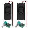 ALAMSCN 2PCS 3 Watt 8 Ohm Mini Speaker Loudspeaker with