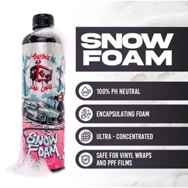 Tinybot Snow Foam Car Wash Soap 100% pH Neutral - Safe for Vinyl, Paint, PPF, Polished Metals, Plastic Trims - Foam Cannon/Bucket Wash - 16.9 oz
