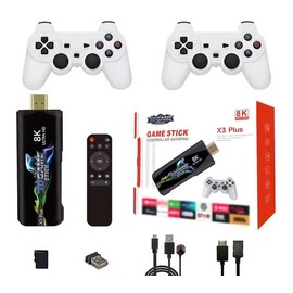 X3 GAME PLUS Retro Gaming Console TV Stick, 4K, 64GB Storage, 30000 Classic Games, Android System