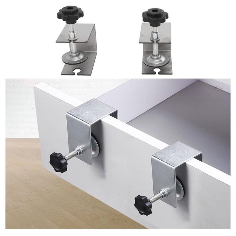4 Pieces Front Installation Clamp, Heavy Duty Drawer Fixing Clip,
