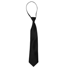 OATIPHO Solid Color Black Necktie for Men and Women Pre-Tied Adjustable Tie for Business Meetings Weddings and Special Occasions 3 15 Width