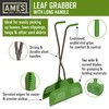 AMES Leaf Grabber Rake with Long Handle & Cushioned Grip