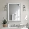 Ultrue White Wood Effect Framed Wall Mirror, 24x32 Rectangle Mirror,