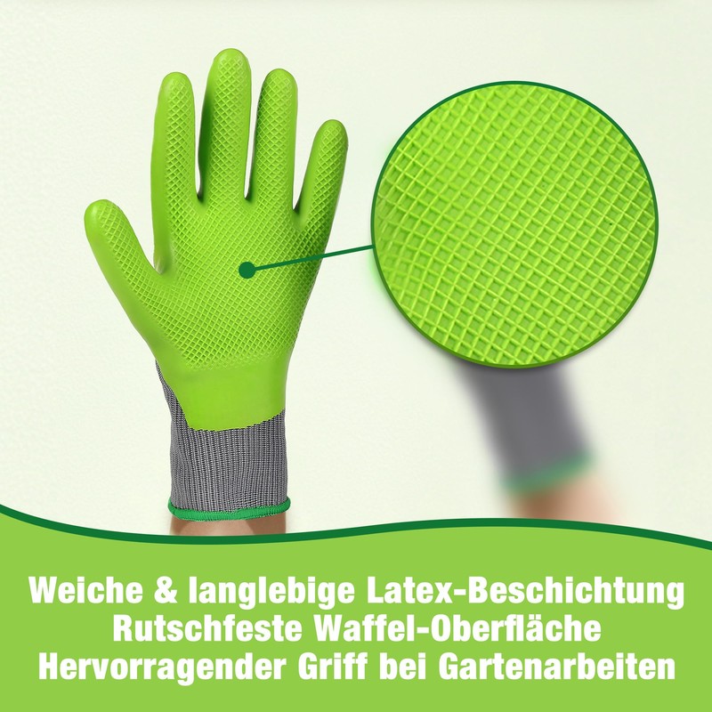 WORKPRO Gardening Gloves, 6 Pairs Breathable and Non-Slip Gloves, Versatile
