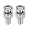 PATIKIL BNC to RCA Adapter, 2 Pack BNC Male RF