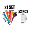5-Piece Measuring Spoons and 2-Piece Measuring Cups, Plastic Measuring Spoons,
