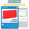 Aujen Silicone License Plate Frames 2 PCS US Standard Car