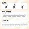 ABONNIE Classic Lash Extensions, Premium Cashmere Individual Lash Extensions, 0.05