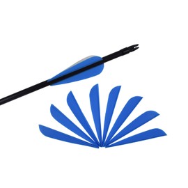 3 Inch Arrow Feather Plastic Fletching Vanes for DIY Archery Hunting Targeting Accessories (Pack of 50)