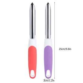 Set of 2 Pepper Corer, Zucchini Cucumber Corer Stainless Steel Core Deseeder Core Remover Tools Kitchen Supplies