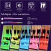 YMVV 15.7 IN Clear Acrylic Display Riser Shelf with LED
