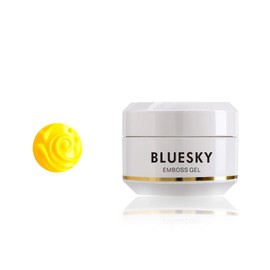 Bluesky UV Gel Emboss Carving Gel for Nail Art, Yellow, 03, 8 ml (Requires Curing Under UV/LED Lamp)