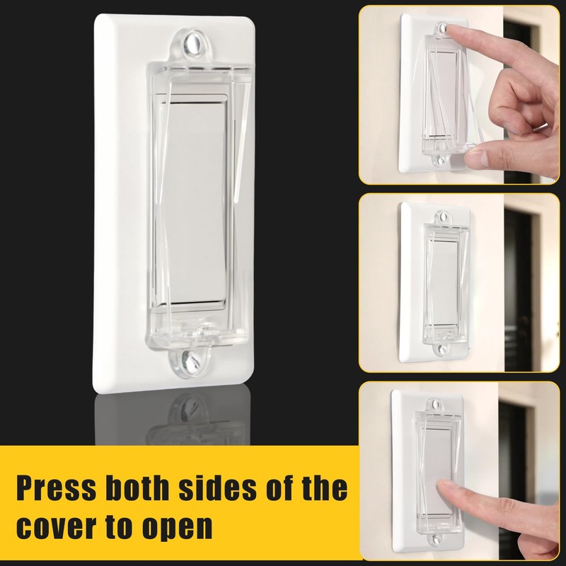 6 Light Switch Guard Cover, Baby Proof Wall Switch Cover