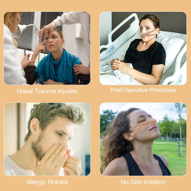 Elasticated Nose Bandage, Nasal Dressing Holder, Individually Wrapped for Post-Surgery