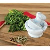 Fox Run Marble Mortar and Pestle, White