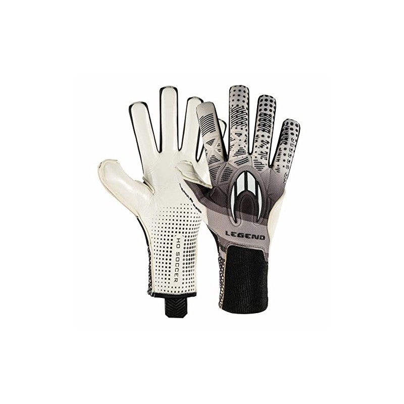 HO Soccer MG Legend Elite Negative Black Goalkeeper Gloves, Unisex,