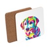 Cork Coaster - Puppy Labrador Baby Dog Multicolour Cute 1